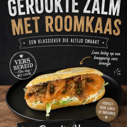Broodje Gerookte Zalm met Roomkaas